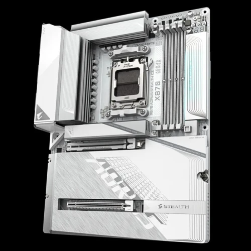 CARTE MERE AORUS X870 STEALTH ICE WIFI 7 (PROJECT ZERO)