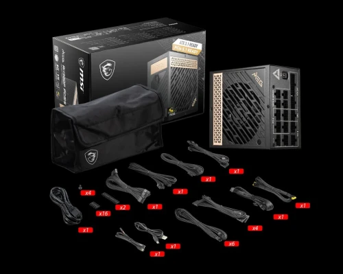 ALIMENTATION MSI MEG Ai1300P PCIE5 1300W PLATINUM FULL MODULAIRE