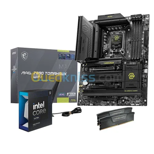 PROMO BUNDEL 01 : CARTE MERE MSI Z890 TOMAHAWK WIFI + CPU ULTRA 9 285K + 32GB XPG LANCER 7200MHZ 