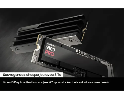 DISQUE SSD NVME SAMSUNG 9100 PRO 02TB GEN5 14700Mo/s