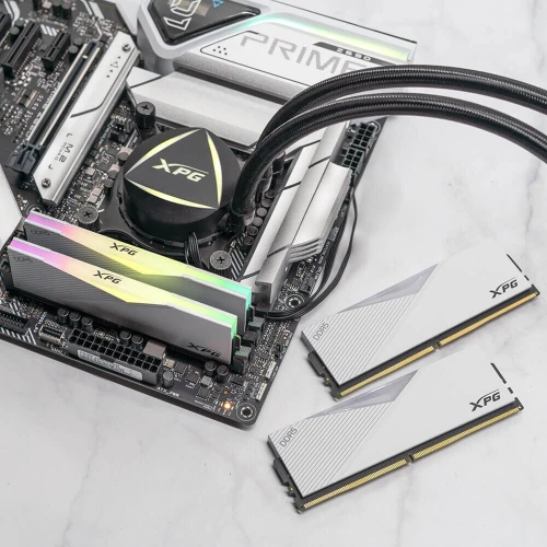 RAM XPG DDR5 LANCER ECC RGB 32GB 6400MHZ WHITE / BLACK (UNIQUEMENT EN CONFIGUE لا تباع وحدها)