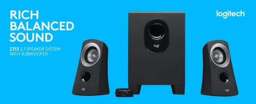 LOGITECH HAUT-PARLEURS Z313 AVEC CAISSON DE BASSES 50W