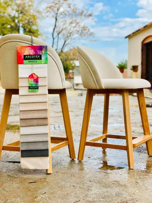 Chaise haute socle en bois hêtre massif