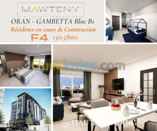 Vente Appartement F4 Oran Oran