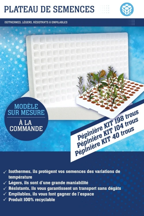 Pépinière en Polysterene