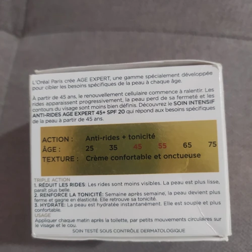 Crème  anti rides  L'Oréal