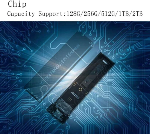 RACK DISQUE DUR SSD M.2 ( NGFF&NVMe) TYPE-C USB 3.1 