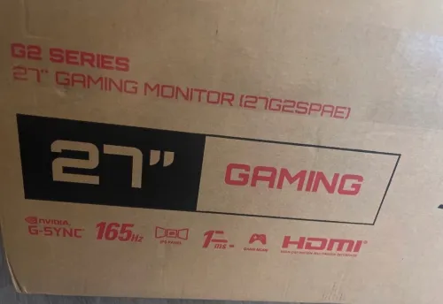 AOC GAMING MONITOR 27G2SP 27 POUCES G-SYNC 165 Hz IPS 1 MS REFRESH RATE HDMI VGA DP 
