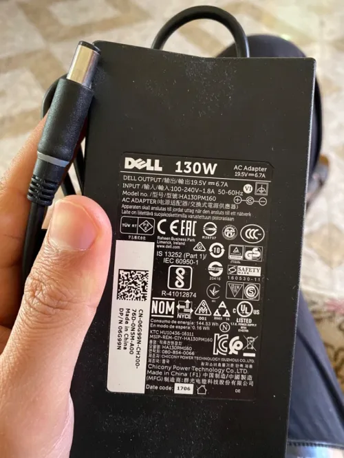 CHARGEUR DELL ORIGINAL 130 WATT 19.5 V 6.7 A LIVRAISON DISPONIBLE 