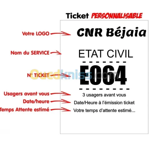 SYSTEME DE GESTION DE FILE D'ATTENTE INFORMATISEE
