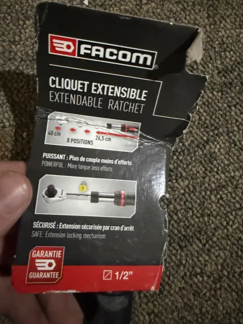Cliquet Extensible 1/2" FACOM (S.206) - NEUF