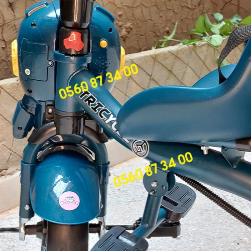 Tricycle Bébé Musical Évolutif 3en1 avec Poussette et Vélo Enfant 1 à 5 Ans | Vélo Poussette Bébé avec Musique | Trycicler Vélo Poussette Musical Bébé Enfant 1 à 5 Ans