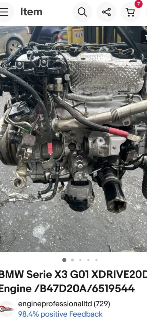 Vend moteur range velar evoque bmw 