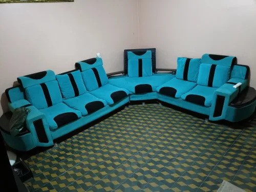Salon L turquois 