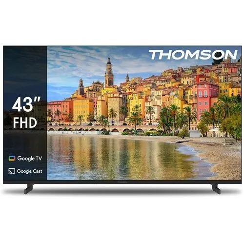 THOMSON Téléviseur 43" LED FULL HD Google - GE43S - NEW 2025 - Télécommande vocale