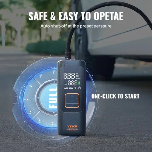 GONFLEUR DE PNEU PORTABLE SMART 3-EN-1 & POWER BANK TORCHE