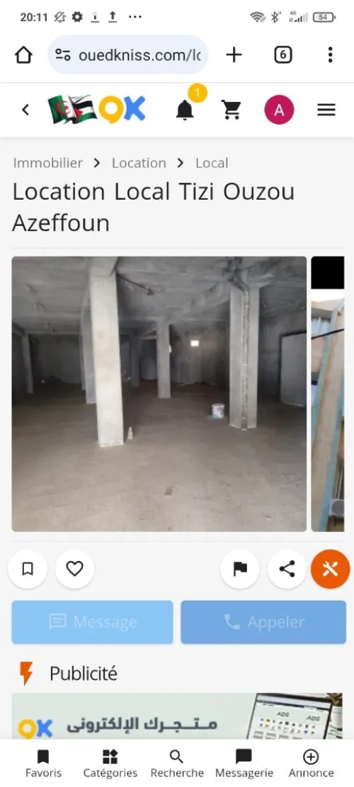 Location Local Tizi Ouzou Azeffoun