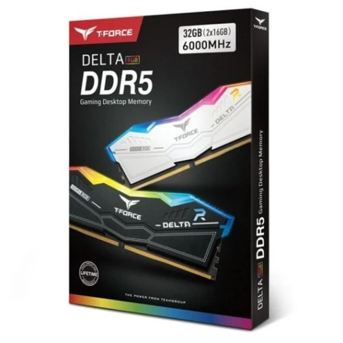 RAM TEAMGROUP T-Force Delta RGB DDR5 32 Go (2x16 Go) 6400 MHz