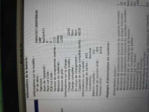 Vend macbook air 2014
