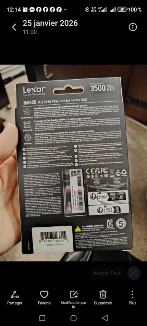 Lexar NM620 512GB