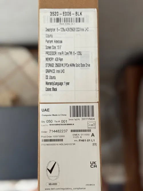 Dell vostro 3520 i5-12350u/4gb/256ssd