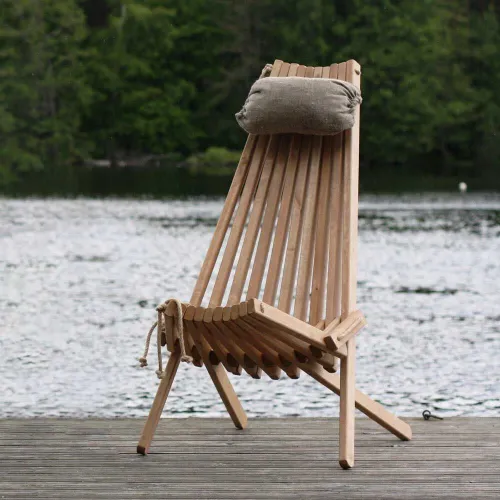 Chaises Pliantes Scandinaves en Bois Naturel