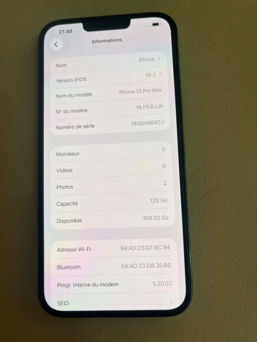 Appel iPhone13 pro max