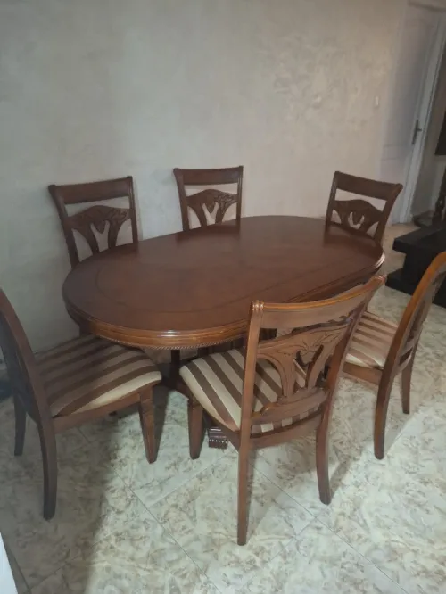 Vente table à manger hêtre avec 6 chaises