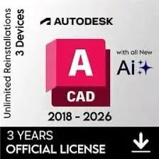 Autocdesk autocad 2022 2023 2024 2025 licence officiel