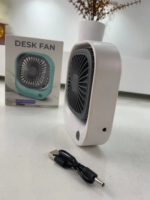 Mini ventilateur carré rechargeable par USB  مروحة مكتب قابلة للشحن