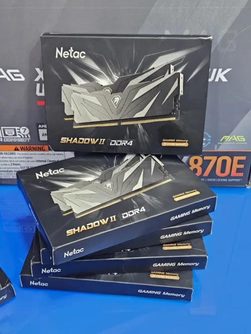 RAM DDR4 NETAC SHADOW II 16GB (8X2) 3200MHz BLACK GAMING Memory