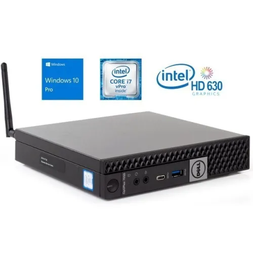 MINI UNITE USFF DELL OPTIPLEX 7050 CORE I7-7700T 7TH / DDR4 16GB / SSD 256GB + WIFI