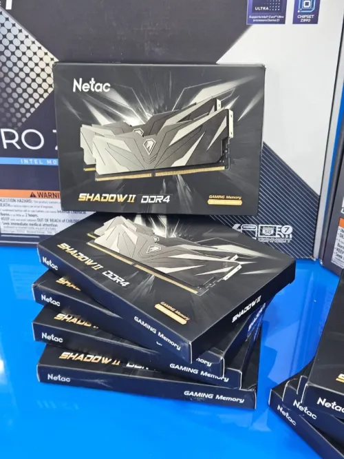 RAM DDR4 NETAC SHADOW II 16GB (8X2) 3200MHz BLACK GAMING Memory