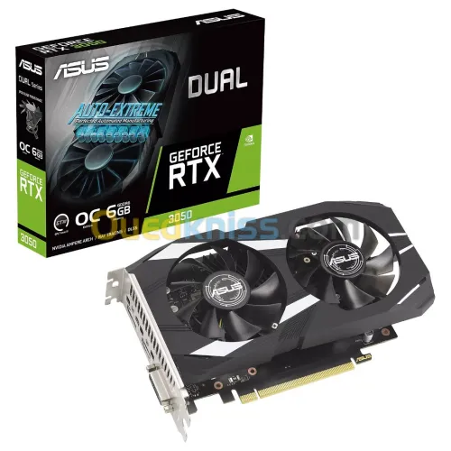 CARTE GRAPHIQUE ASUS RTX 3050 DUAL OC EDITION 6GB