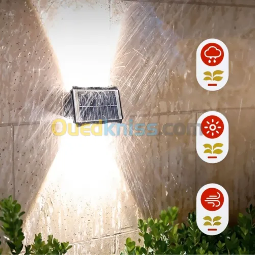 - ضوء جداري خارجي يعمل بالطاقة الشمسية مقاوم للماء م