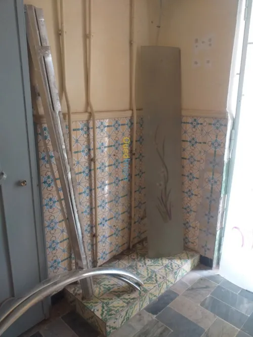 Porte de douche en verre coulissante 