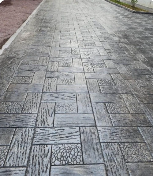Béton imprimé
