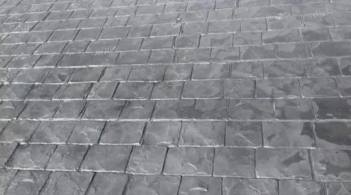 Béton imprimé