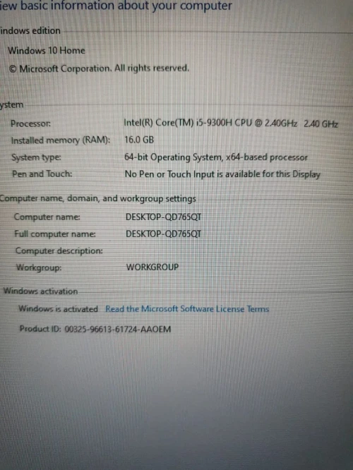 Lenovo Legion Y540 i5 9th / 16 GO / 256 SSD + 1 TO HDD / GTX 1660 Ti 6Go FHD iPS