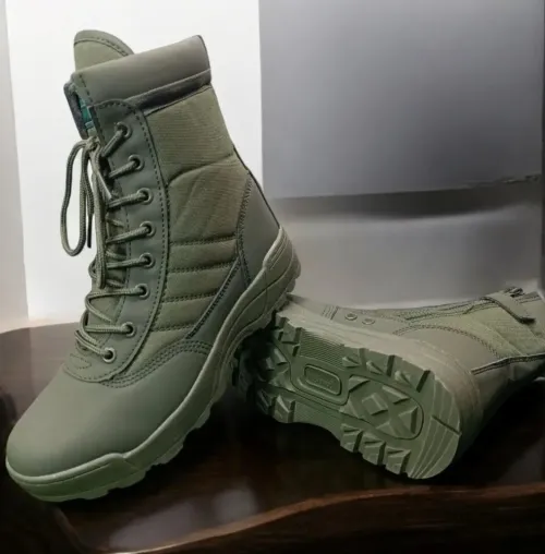 Chaussures Bottes Tactiques style militaire tout terrain, godasse BEETRO SWAT COMBAT, variétés