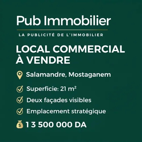 Vente Local Appartement F4 Mostaganem Mostaganem