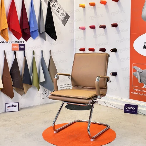Chaise de direction visiteur ELITE marron de la marque Mobix dz