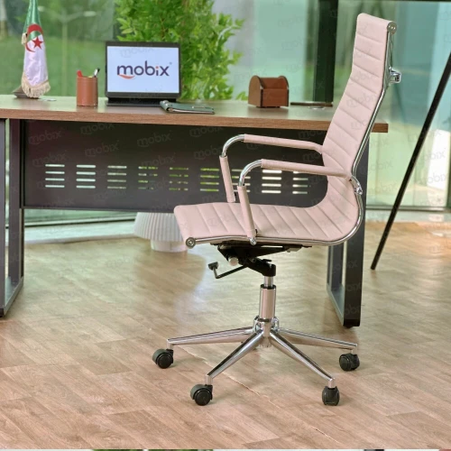 Chaise PDG NOBLE opérateur beige de la marque Mobix dz