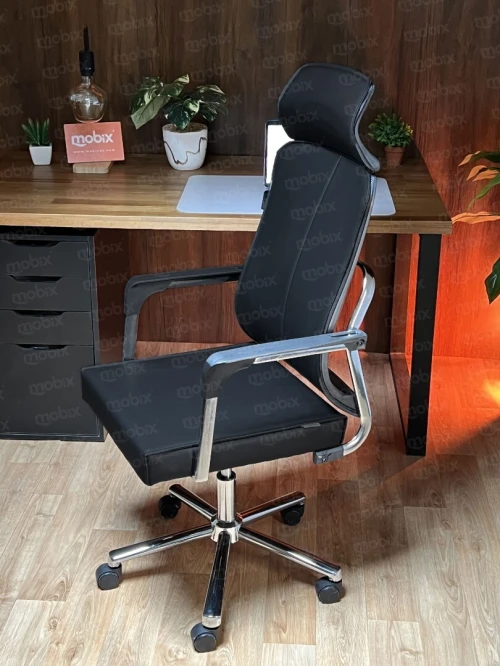Chaise de bureau SEDIA EXECUTIVE opérateur en simili cuir marque MOBIX DZ