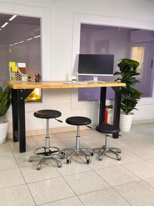 Tabouret fixe professionnel avec repose pieds ANCORA RPF