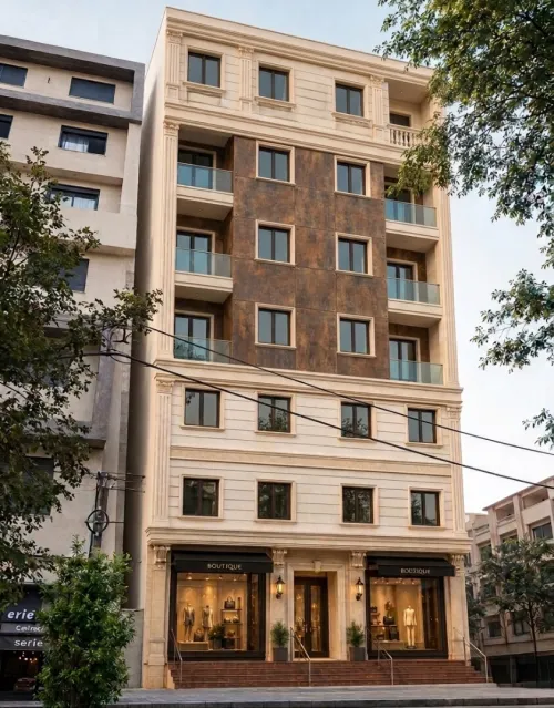 Habillage façade en HPL/ALLUCOBAND/POLYSTERENE