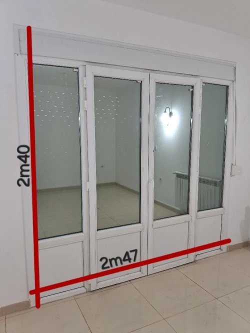 Lots de fenêtres et portes fenêtres en Pvc double vitrage 