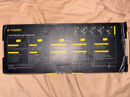 Clavier mécanique gaming E-YOSOO Z686