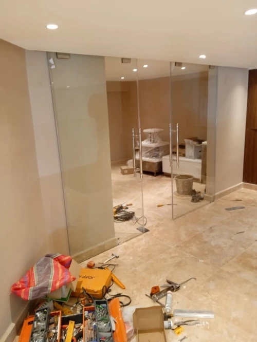 Séparation en verre 