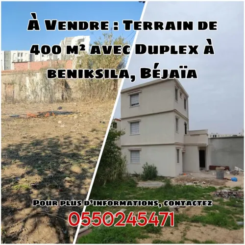 Vente Terrain Béjaïa Beni ksila